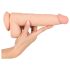 Naturlig hud - dildo med hud - 25cm (naturlig)