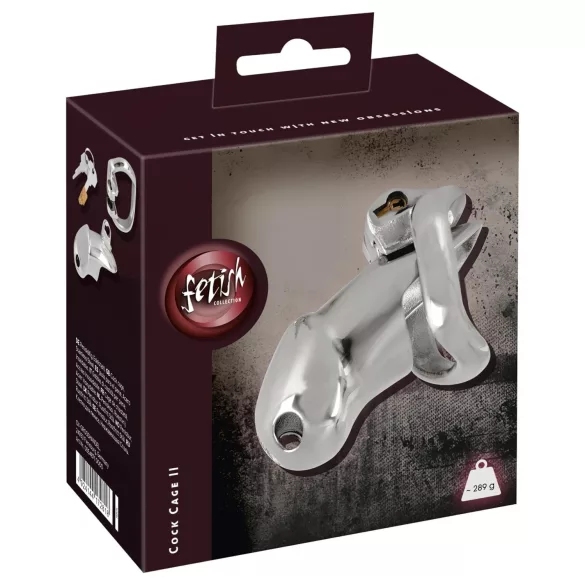 Fetish - penisketbur - metal - sølv