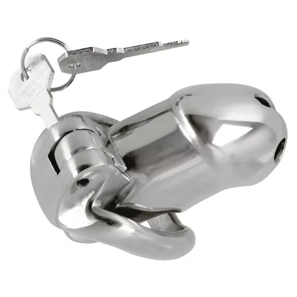 Fetish - penisketbur - metal - sølv