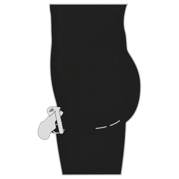 Fetish - penisketbur - metal - sølv