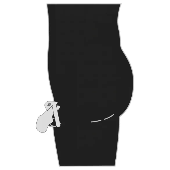 Fetish - penisketbur - metal - sølv