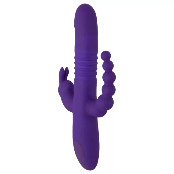 SMILE Triple - vibrator med tre arme og rotation/stød - genopladelig - lilla
