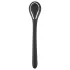 Penisplug dilator - genopladelig, vibrerende dilator (1 cm, sort)
