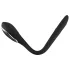 Penisplug dilator - genopladelig, vibrerende dilator (1 cm, sort)