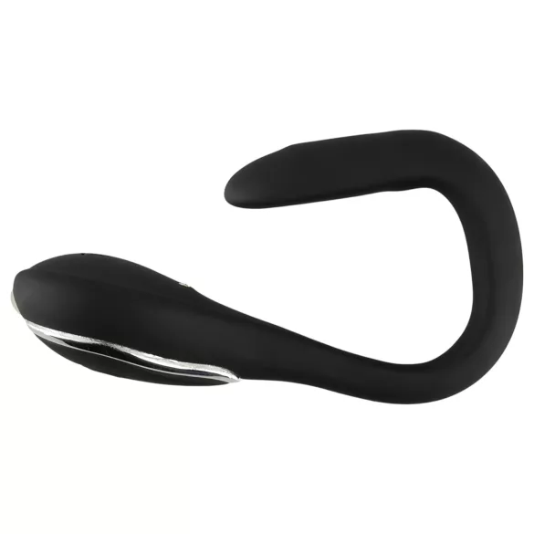 Penisplug dilator - genopladelig, vibrerende dilator (1 cm, sort)