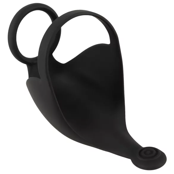 Rebel - penisring med kuglevibrator - genopladelig - sort