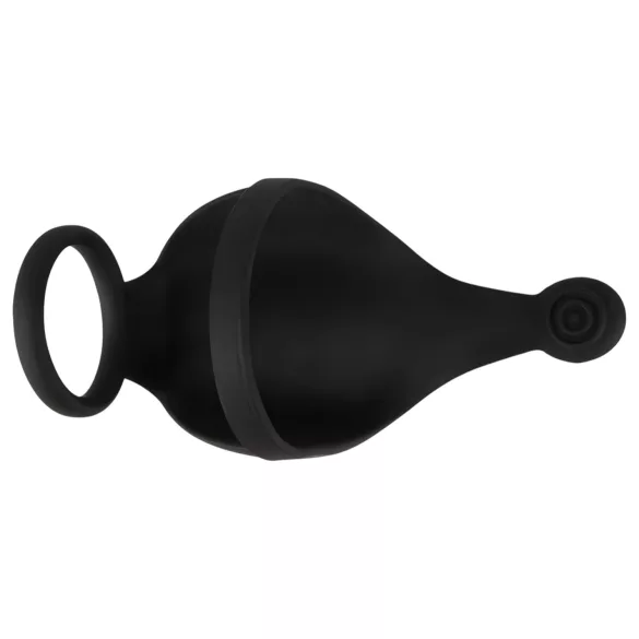 Rebel - penisring med kuglevibrator - genopladelig - sort