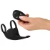 Rebel - penisring med kuglevibrator - genopladelig - sort