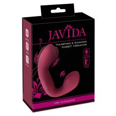   Javida Thumping - pulserende G-punkt og klitoris vibrator (rød)