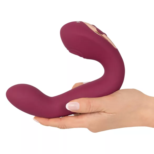 Javida Thumping - pulserende G-punkt og klitoris vibrator (rød)