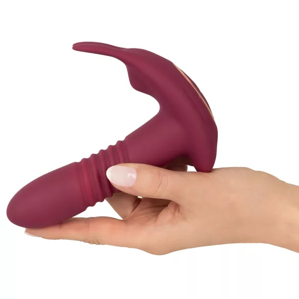 Javida RC - klitorisvibrator med fjernbetjening - 3 funktioner - rød