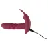 Javida RC - klitorisvibrator med fjernbetjening - 3 funktioner - rød