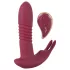 Javida RC - klitorisvibrator med fjernbetjening - 3 funktioner - rød