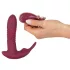 Javida RC - klitorisvibrator med fjernbetjening - 3 funktioner - rød