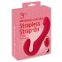 You2Toys - strapless strap-on vibrator - fjernbetjening - rød
