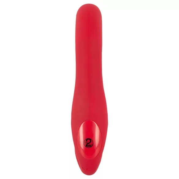 You2Toys - strapless strap-on vibrator - fjernbetjening - rød
