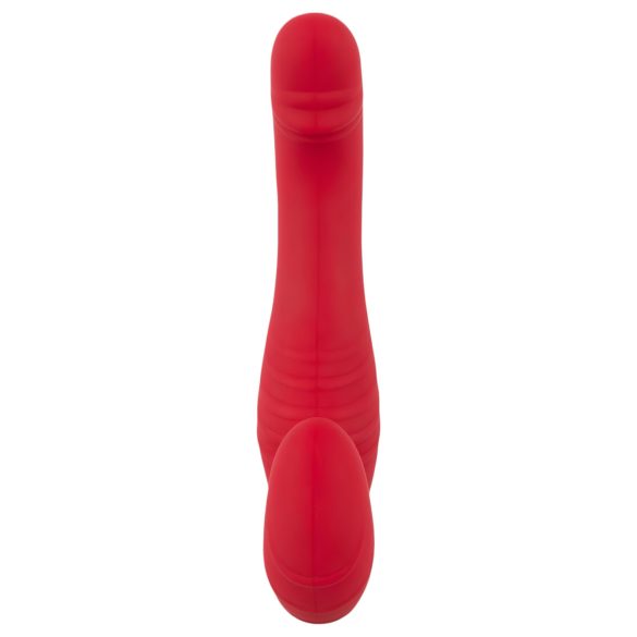 You2Toys - strapless strap-on vibrator - fjernbetjening - rød
