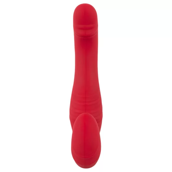 You2Toys - strapless strap-on vibrator - fjernbetjening - rød