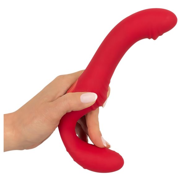 You2Toys - strapless strap-on vibrator - fjernbetjening - rød