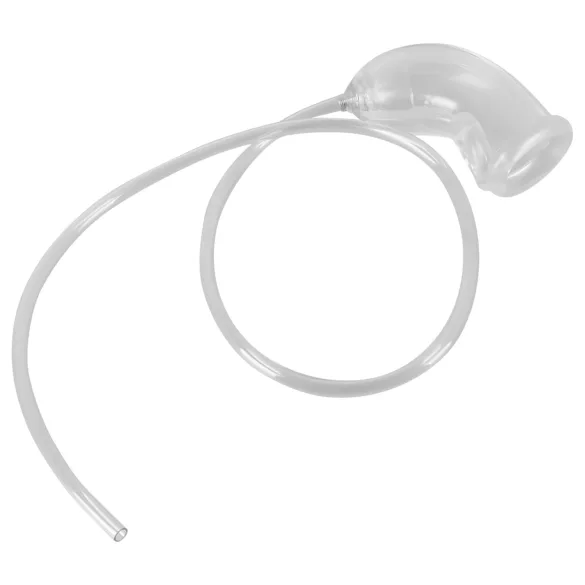 You2Toys Piss Play Sleeve - penishylster med udløbsslange (gennemsigtig)
