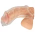 You2Toys Piss Play Sleeve - penishylster med udløbsslange (gennemsigtig)