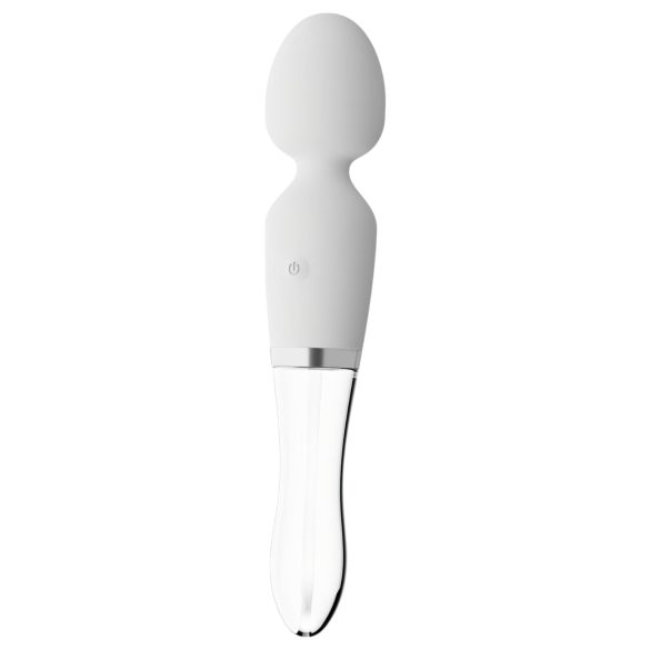 Liaison Wand - Silikone-glas LED vibrator (transparent)