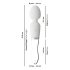 Liaison Wand - Silikone-glas LED vibrator (transparent)