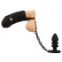 Black Velvets - silikone peniskurv med anal plug (sort)