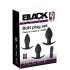 Black Velvets - anal vibrator sæt - genopladelig - 3 dele - sort