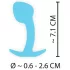 Cuties Mini Butt Plug - silikone analplug (blå, 2,6 cm)