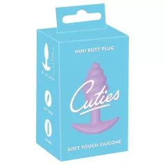 Cuties Mini Butt Plug - silikone anal plug (lilla, 2,8 cm)