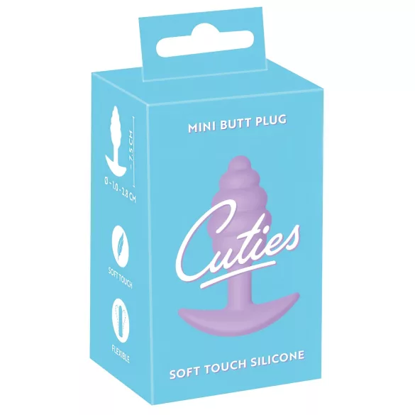 Cuties - mini analprop - blød silikone - lilla 2,8cm