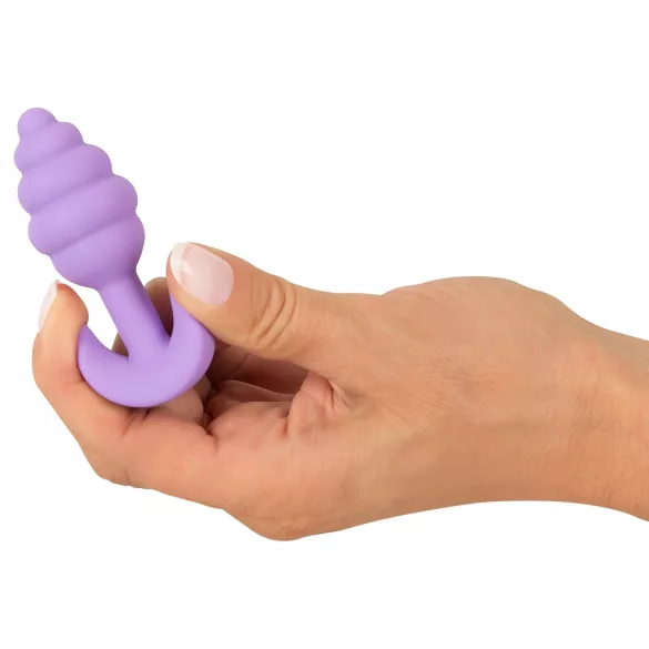 Cuties Mini Butt Plug - silikone anal plug (lilla, 2,8 cm)
