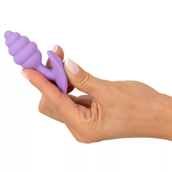 Cuties Mini Butt Plug - silikone anal plug (lilla, 2,8 cm)