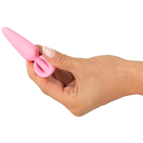 Cuties - mini analplug - silikone - pink - 2,1 cm