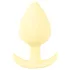 Cuties Mini Butt Plug - silikone analplug (gul, 3,1 cm)