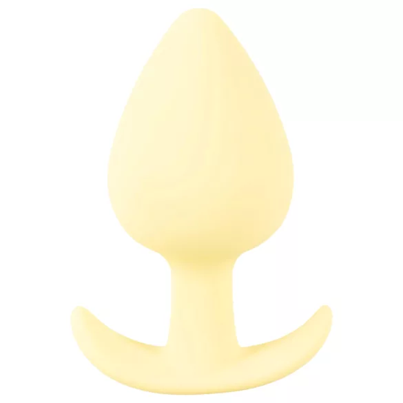Cuties - mini analplug - silikone - gul 3,1 cm