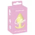 Cuties Mini Butt Plug - silikone analplug (gul, 3,1 cm)