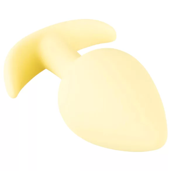 Cuties Mini Butt Plug - silikone analplug (gul, 3,1 cm)