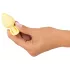 Cuties Mini Butt Plug - silikone analplug (gul, 3,1 cm)