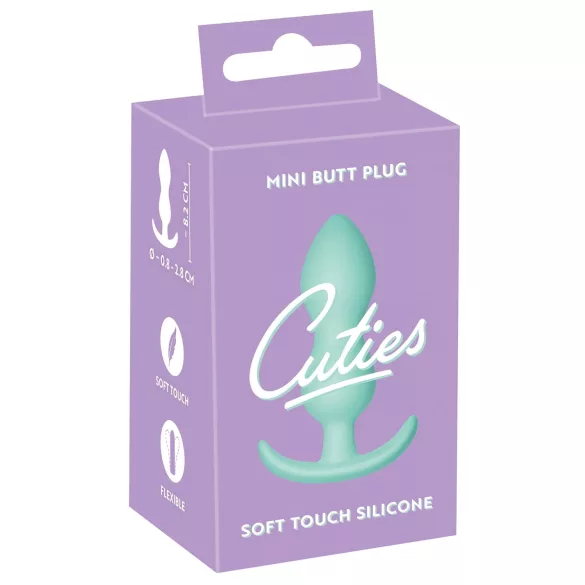 Cuties - mini analprop - blød silikone - mintgrøn 2,3cm