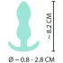 Cuties - mini analprop - blød silikone - mintgrøn 2,3cm
