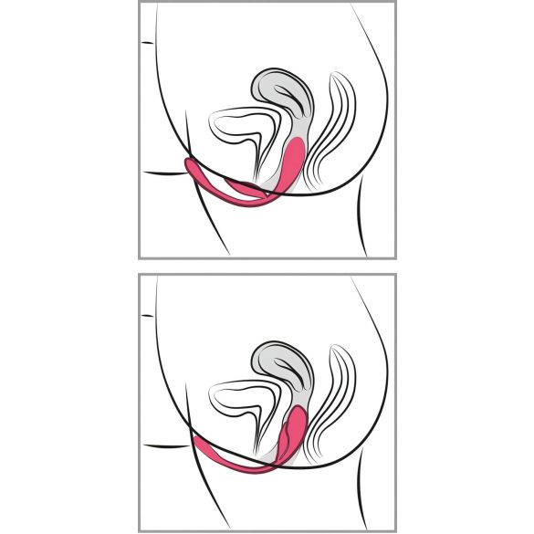 SMILE - vibratoræg med fjernbetjening - genopladelig - pink