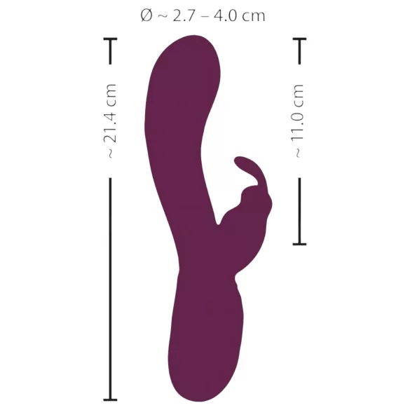 SMILE - vibrator med klitorisarm - 3 motorer - genopladelig - lilla
