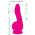 SMILE Powerful - vibrator med 2 motorer - genopladelig - sugekop - pink