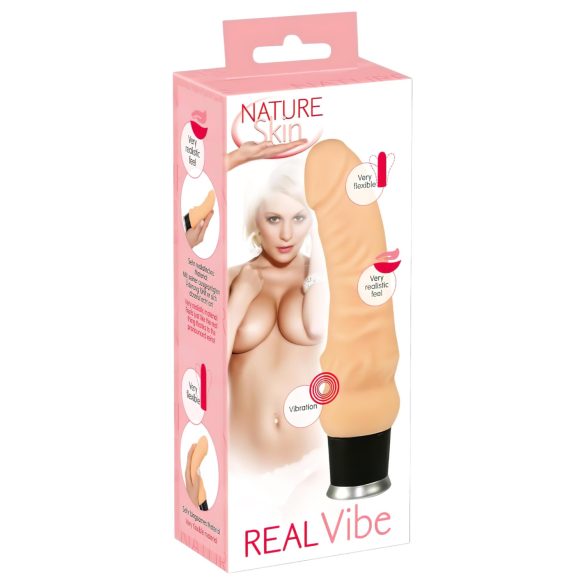 Nature Skin - realistisk vibrator - hudfarvet