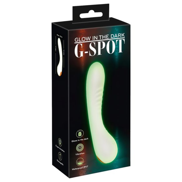 You2Toys - G-punkt vibrator - selvlysende - hvid