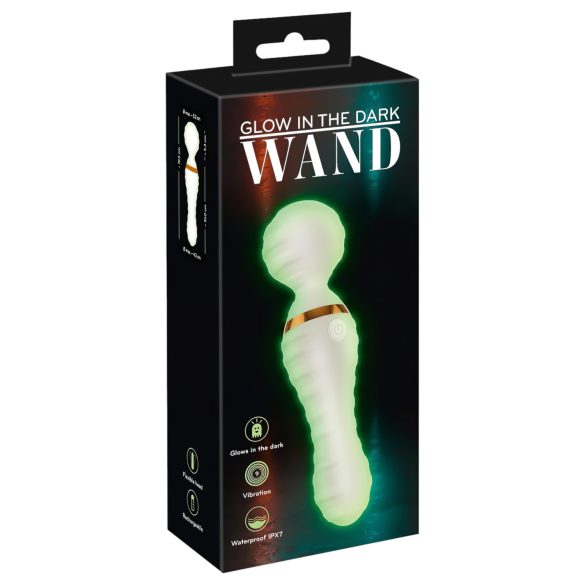 You2Toys Glow in the Dark - Massage Vibrator (Hvid)