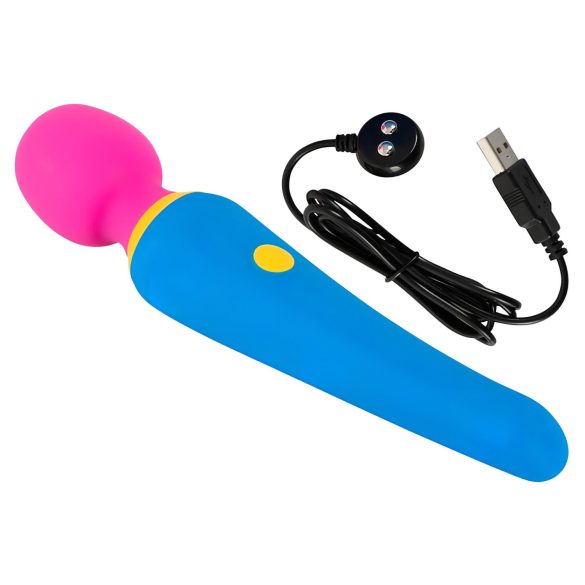 You2Toys - massagevibrator - genopladelig, vandtæt - farverig