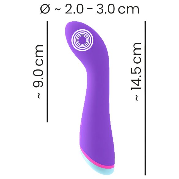 You2Toys - G-punkt vibrator - genopladelig, vandtæt - lilla